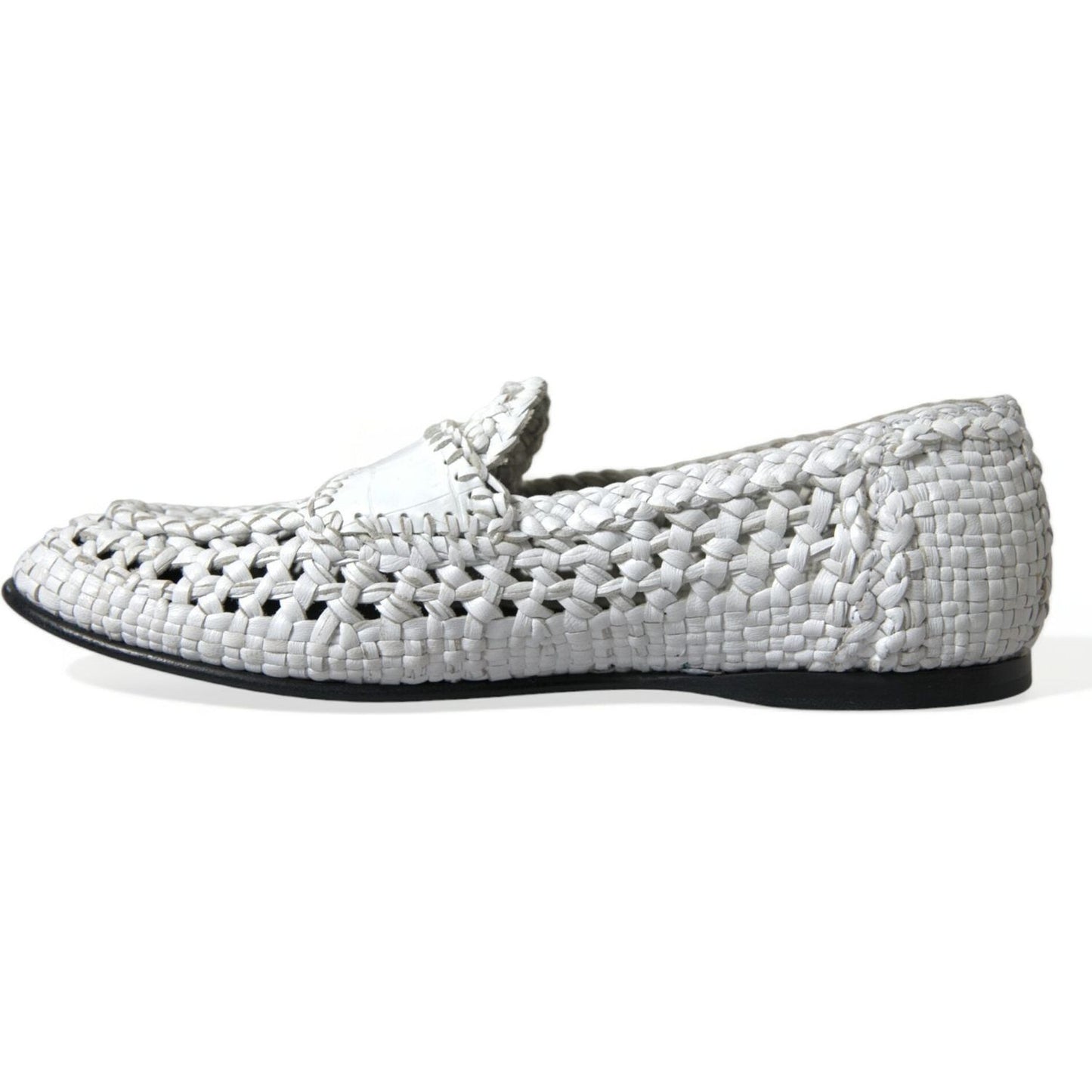 Dolce & Gabbana Elegant White Loafer Slip-Ons Dolce & Gabbana