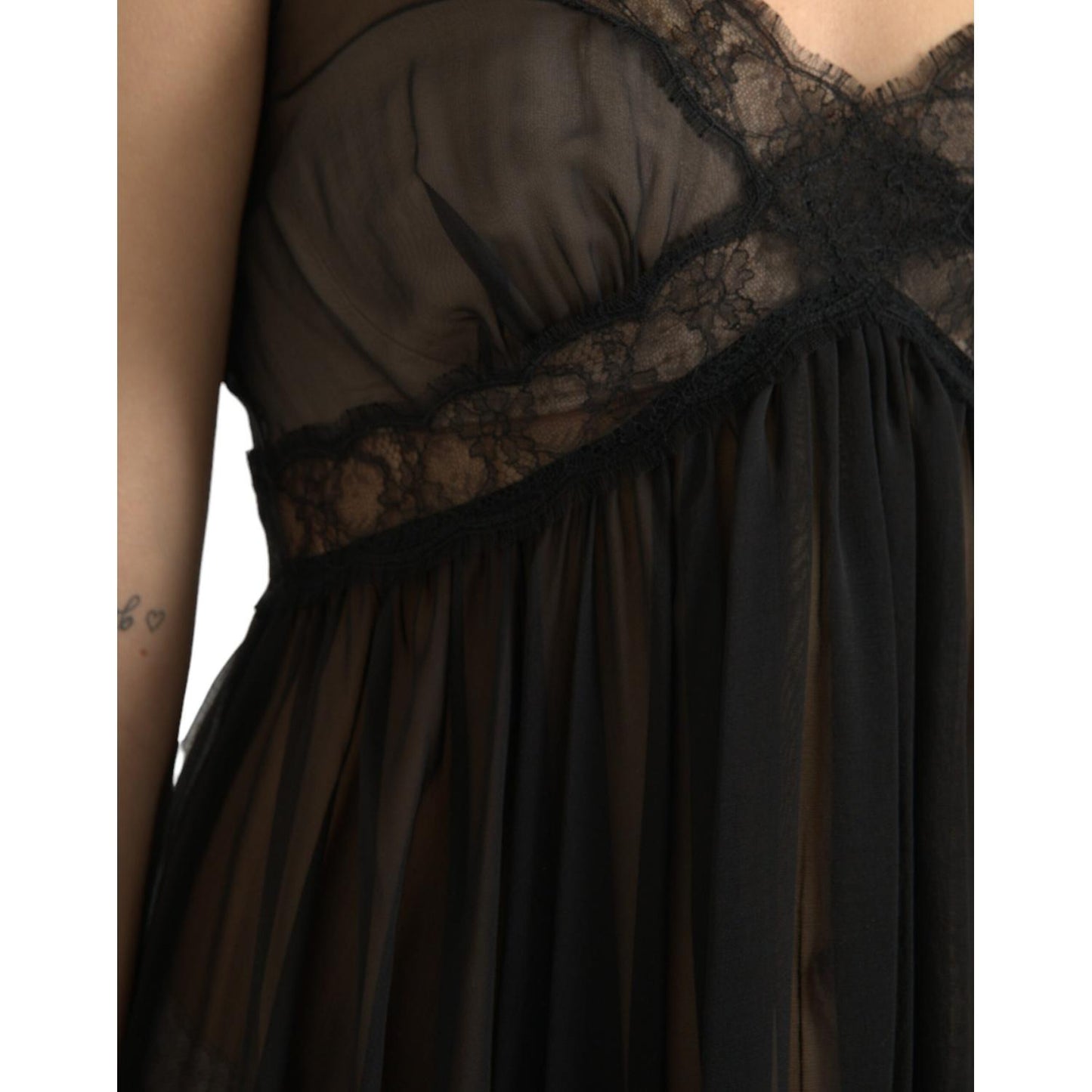 Dolce & Gabbana Elegant Chiffon Silk Blend Mini Dress Dolce & Gabbana