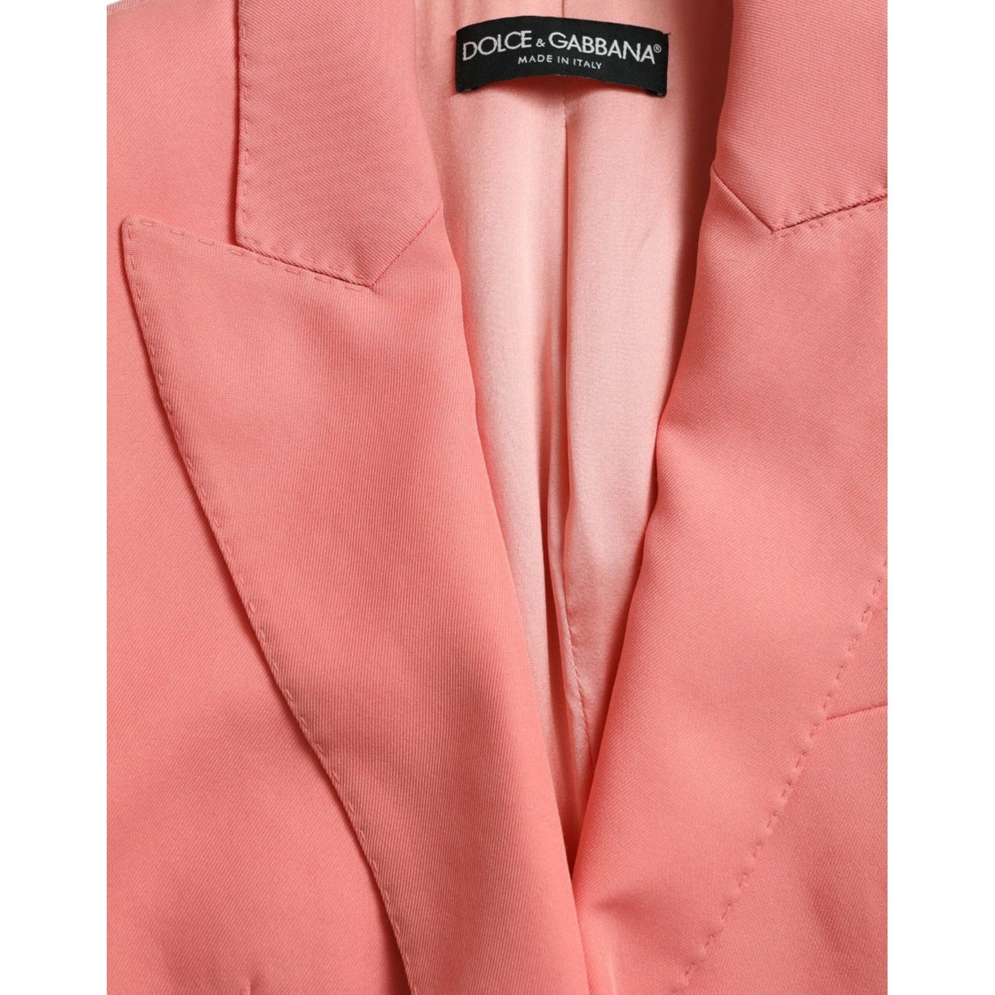 Dolce & Gabbana Chic Pink Peak Lapel Blazer Dolce & Gabbana