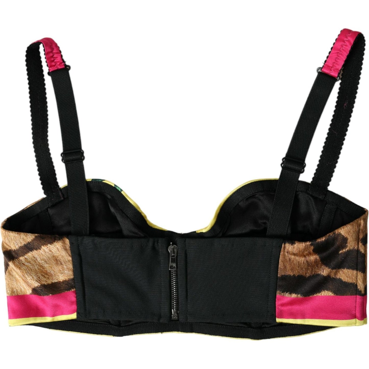 Dolce & Gabbana Floral Silk Blend Bustier Crop Top Dolce & Gabbana