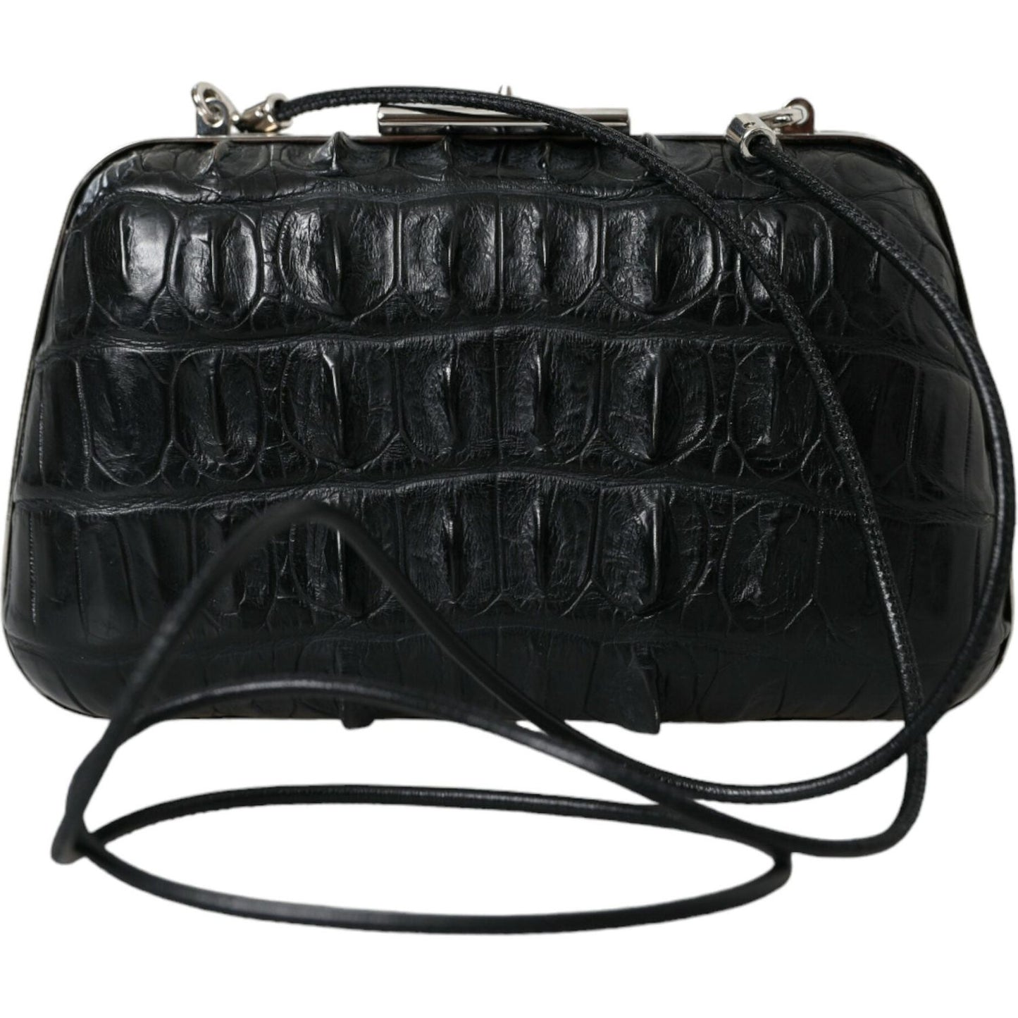 Balenciaga Elegant Crocodile Leather Evening Clutch Balenciaga