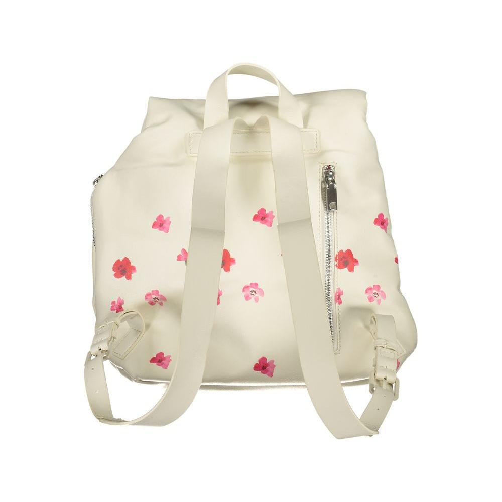 Desigual White Polyethylene Backpack