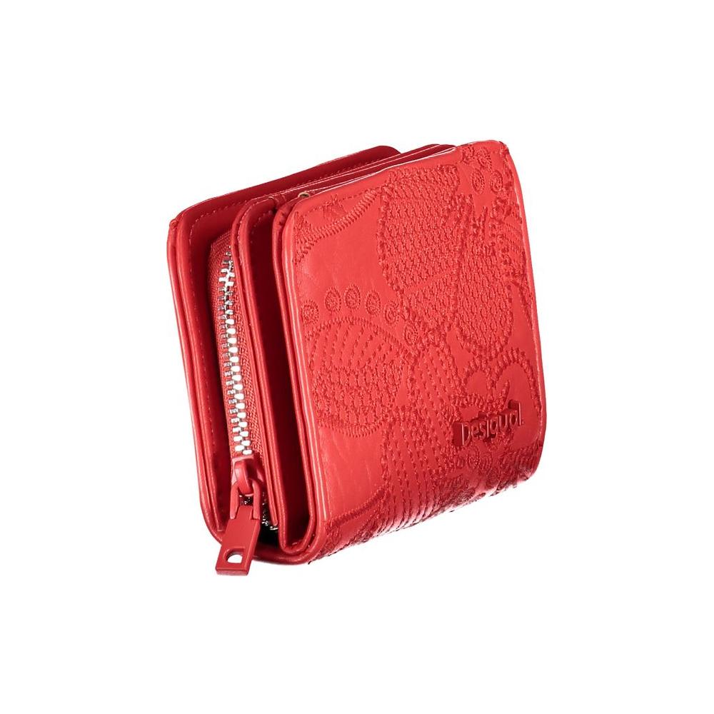 Desigual Red Polyethylene Wallet Desigual