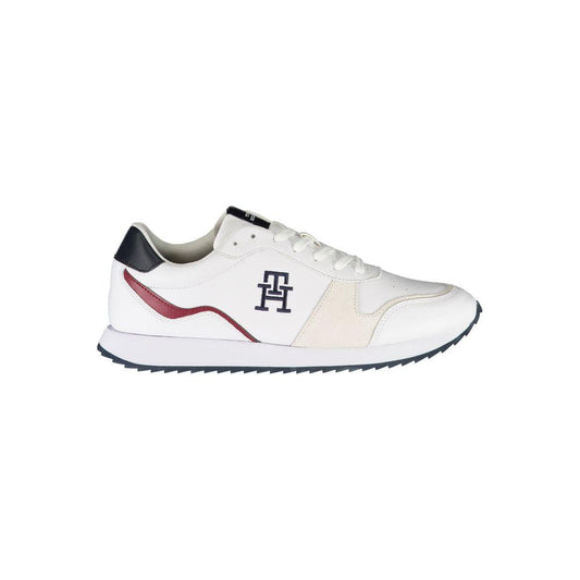 Tommy Hilfiger White Polyester Sneaker Tommy Hilfiger