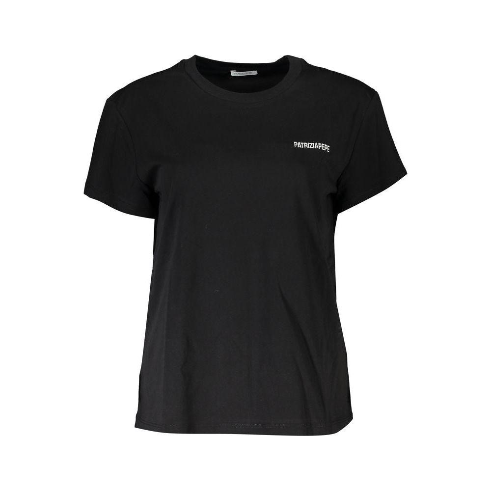 Patrizia Pepe Black Cotton Tops & T-Shirt