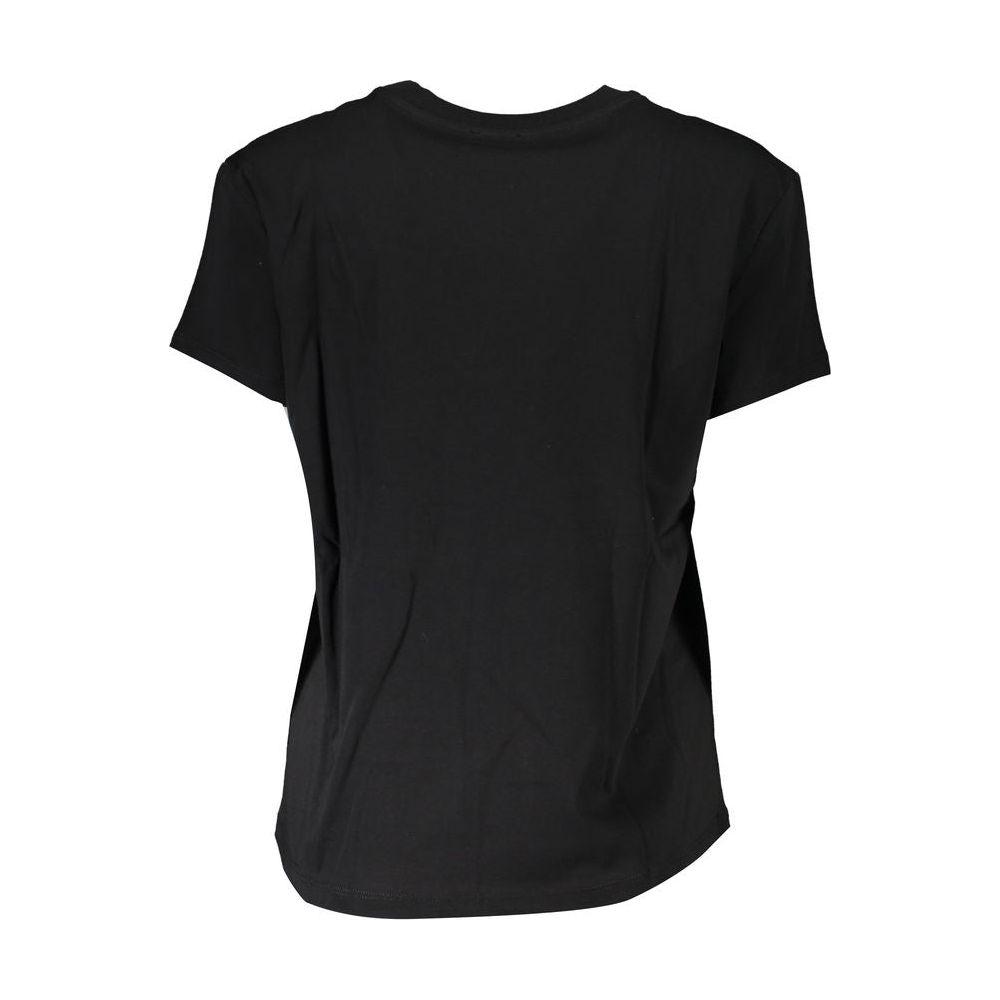 Patrizia Pepe Black Cotton Tops & T-Shirt