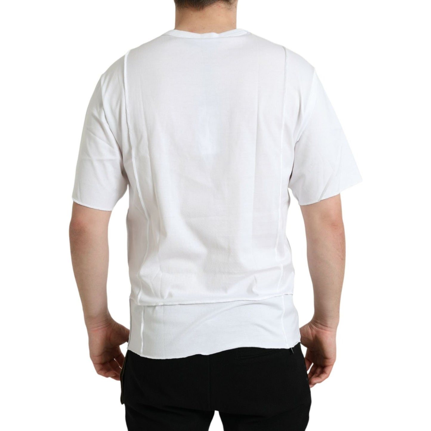 Dolce & Gabbana White Logo Crew Neck Short Sleeves T-shirt Dolce & Gabbana