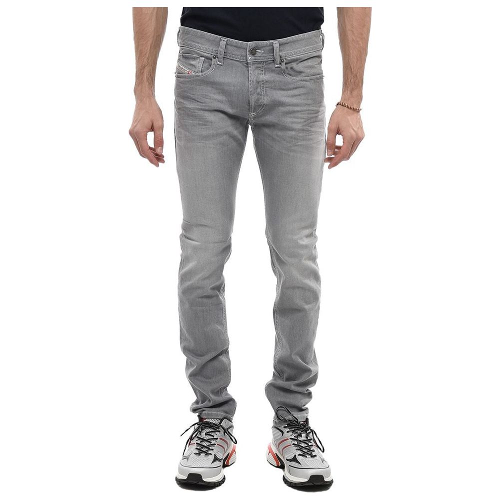 Diesel Gray Cotton Jeans & Pant Diesel