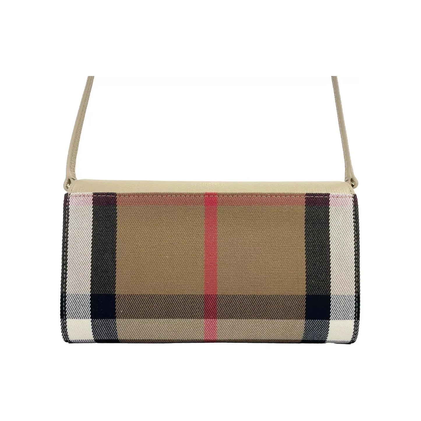 Burberry Hannah Small House Check Coca Leather Crossbody Bag Burberry