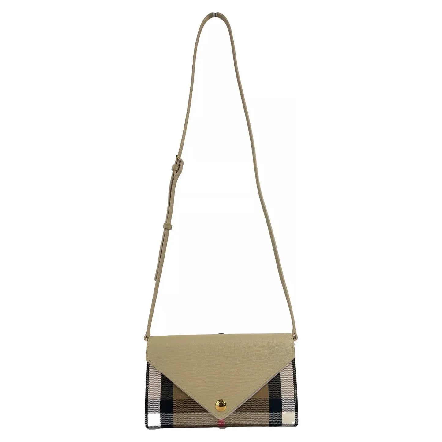 Burberry Hannah Small House Check Coca Leather Crossbody Bag Burberry