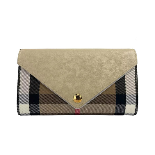 Burberry Hannah Small House Check Coca Leather Crossbody Bag Burberry