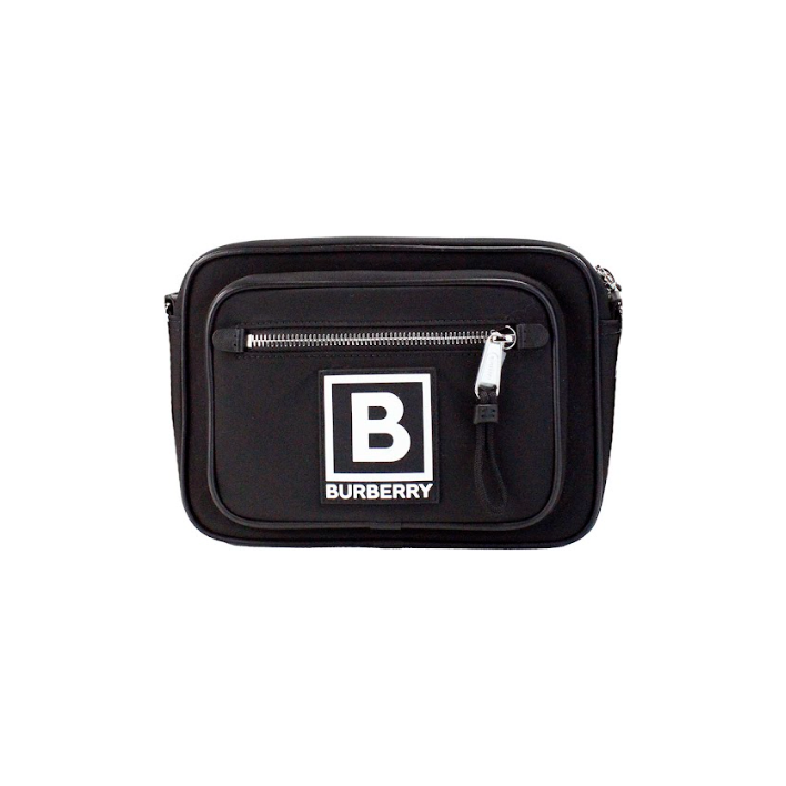 Burberry Paddy Small Black Nylon Logo Camera Belt Fanny Pack Bag