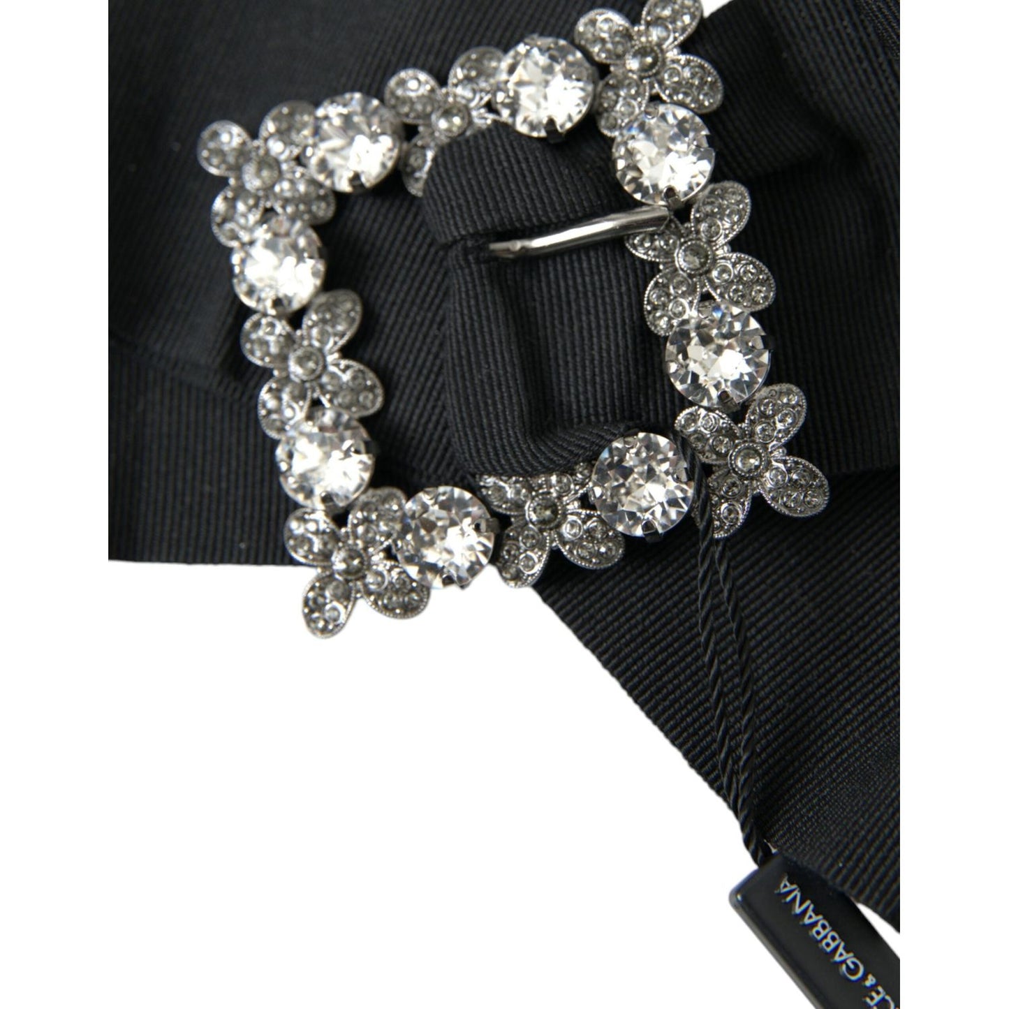 Dolce & Gabbana Black Swarovski Crystal Embellished Hair Clip Dolce & Gabbana