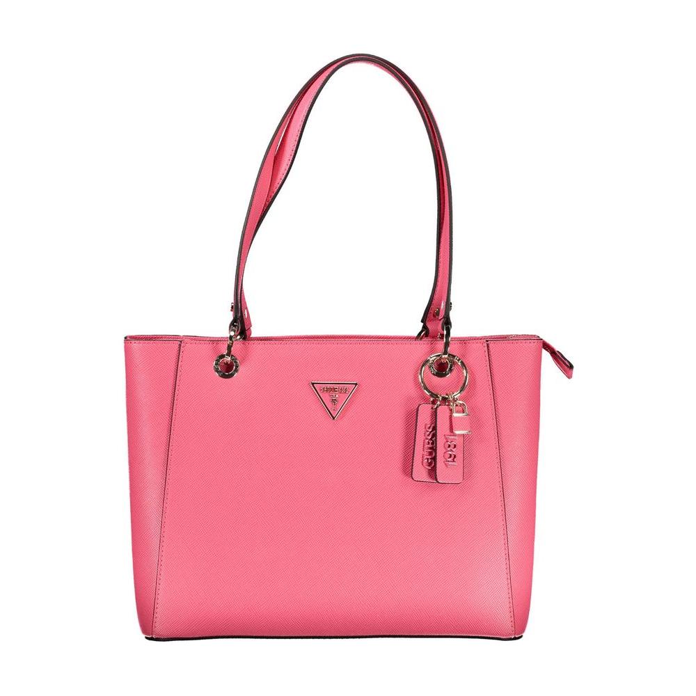 Guess Jeans Pink Polyethylene Handbag Guess Jeans