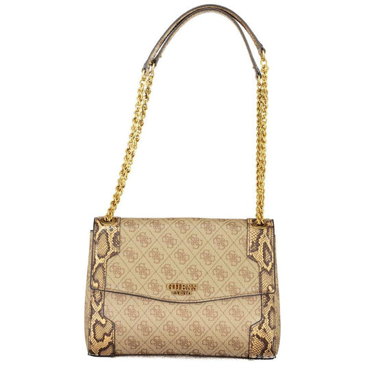 Guess Jeans Beige Polyethylene Handbag Guess Jeans