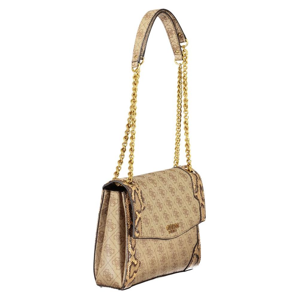 Guess Jeans Beige Polyethylene Handbag Guess Jeans