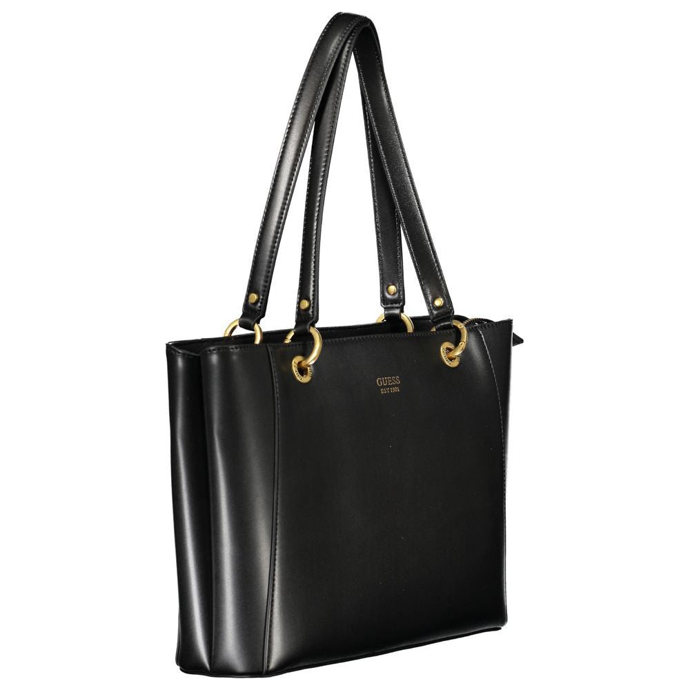 Guess Jeans Black Polyethylene Handbag Guess Jeans