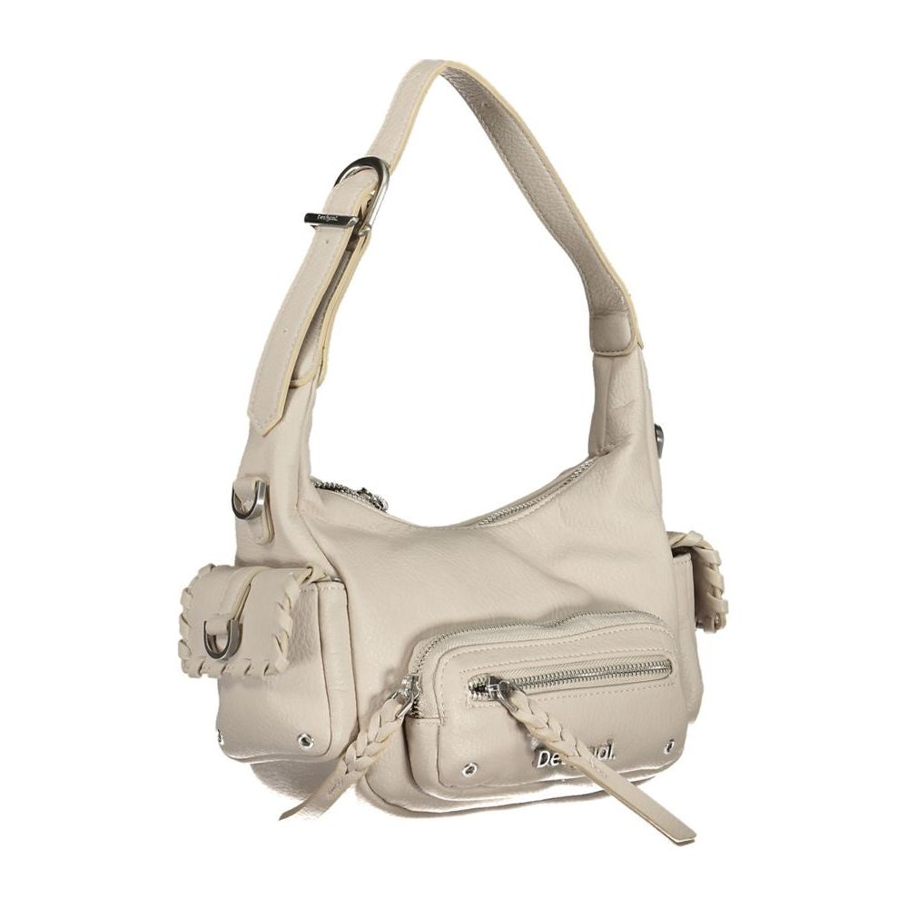 Desigual White Polyethylene Handbag Desigual