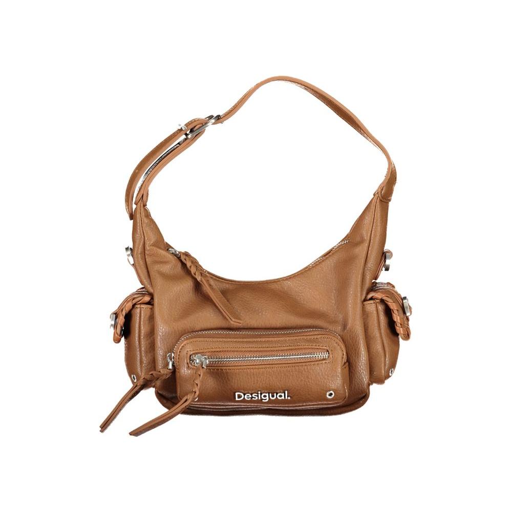 Desigual Brown Polyethylene Handbag