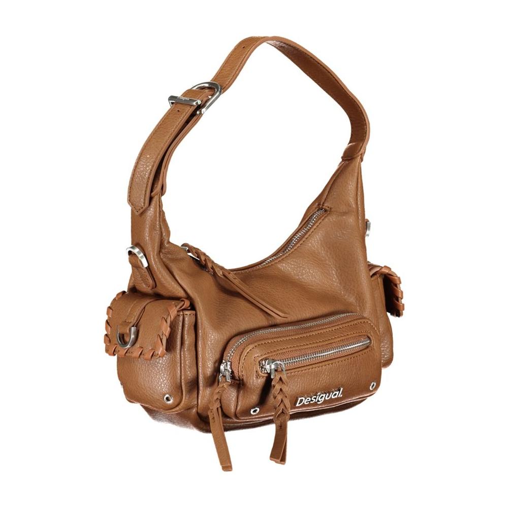 Desigual Brown Polyethylene Handbag