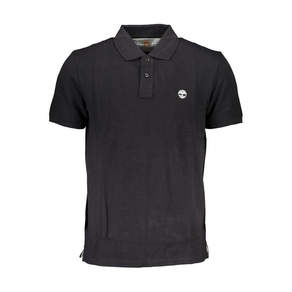 Timberland Black Cotton Polo Shirt Timberland