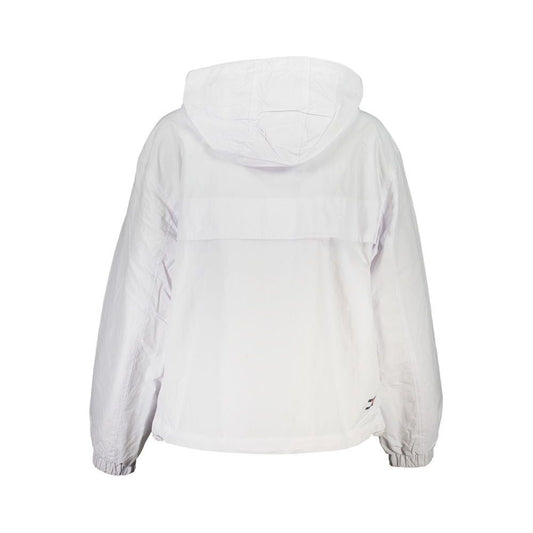 Tommy Hilfiger White Polyamide Jackets & Coat Tommy Hilfiger