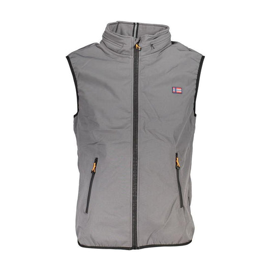 Scuola Nautica Gray Polyester Jacket Scuola Nautica