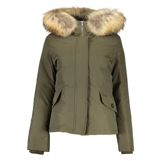 Woolrich Green Cotton Jackets & Coat Woolrich