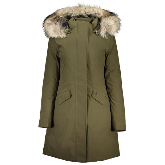 Woolrich Green Cotton Jackets & Coat Woolrich