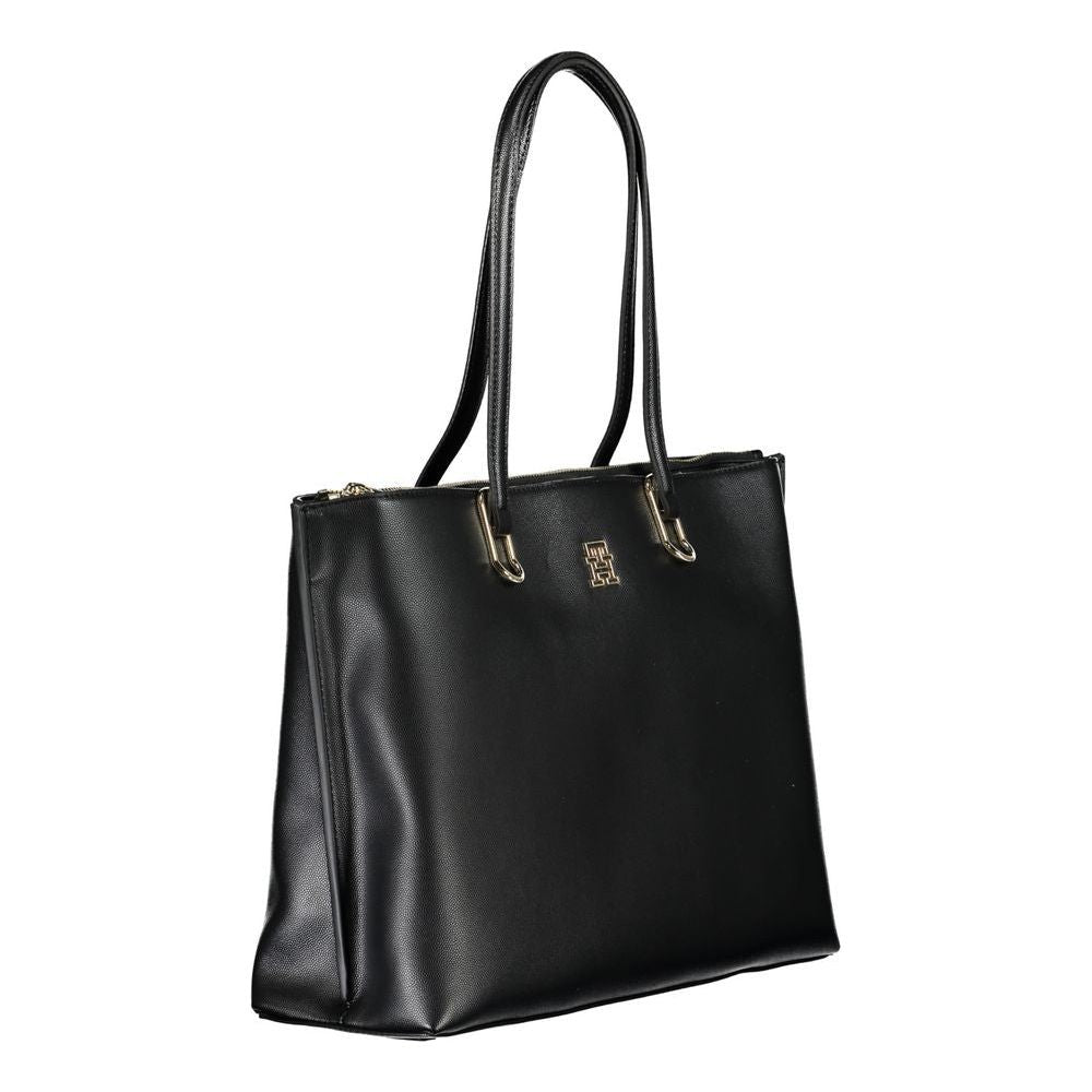 Tommy Hilfiger Black Polyethylene Handbag Tommy Hilfiger