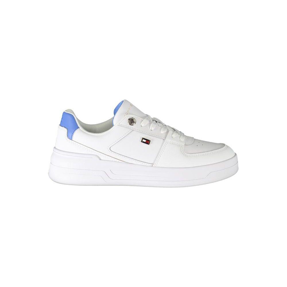 Tommy Hilfiger White Polyester Sneaker Tommy Hilfiger