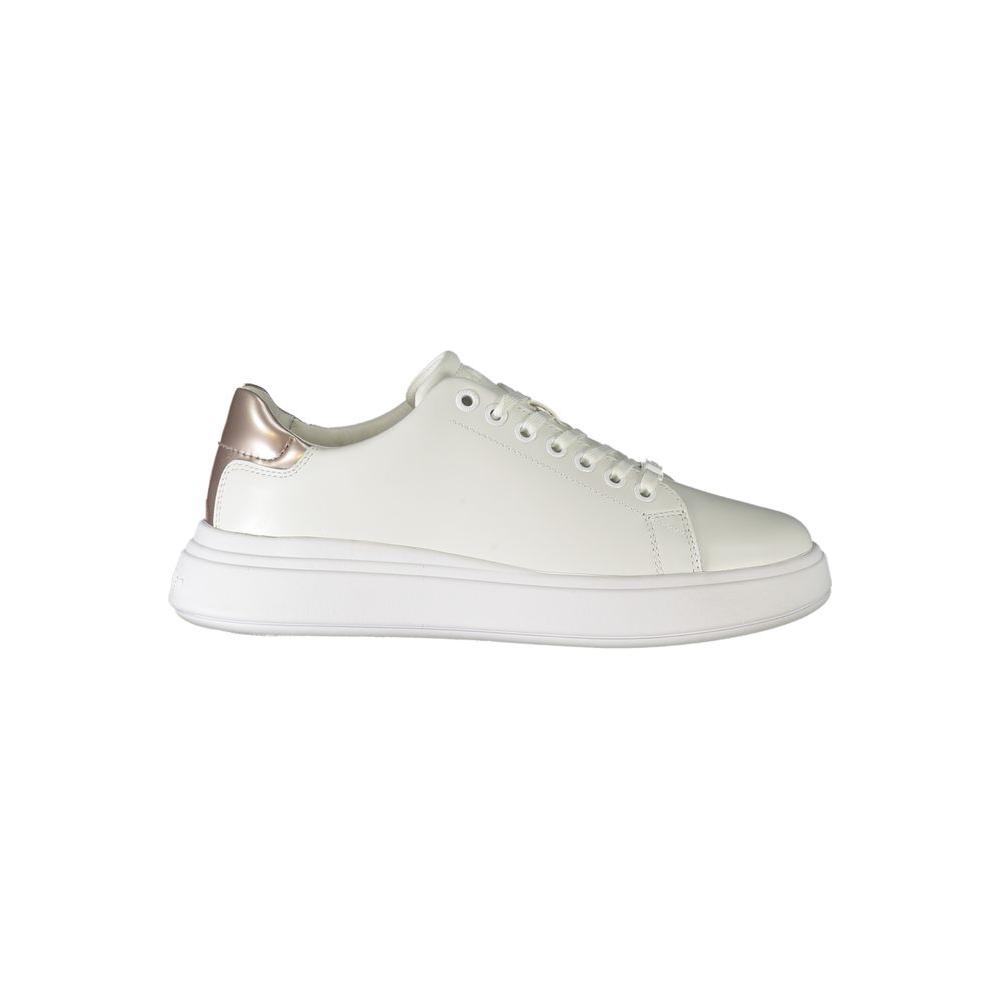 Calvin Klein White Polyester Sneaker Calvin Klein