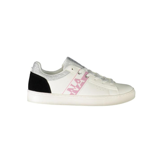 Napapijri White Polyester Sneaker Napapijri