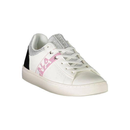 Napapijri White Polyester Sneaker Napapijri