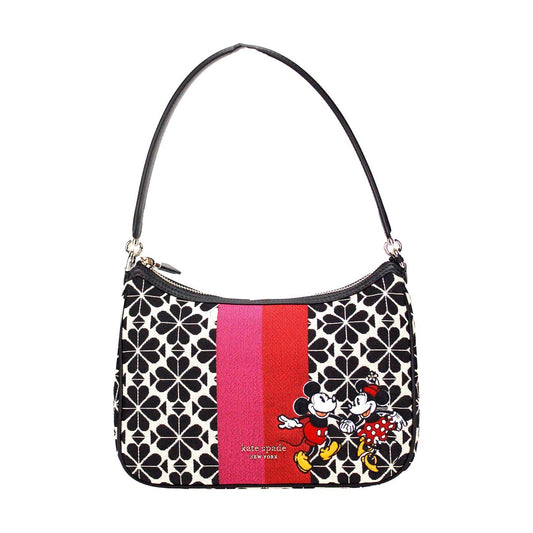 Kate Spade Disney 100 Sam Small Spade Flower Jacquard Canvas Shoulder Bag Kate Spade