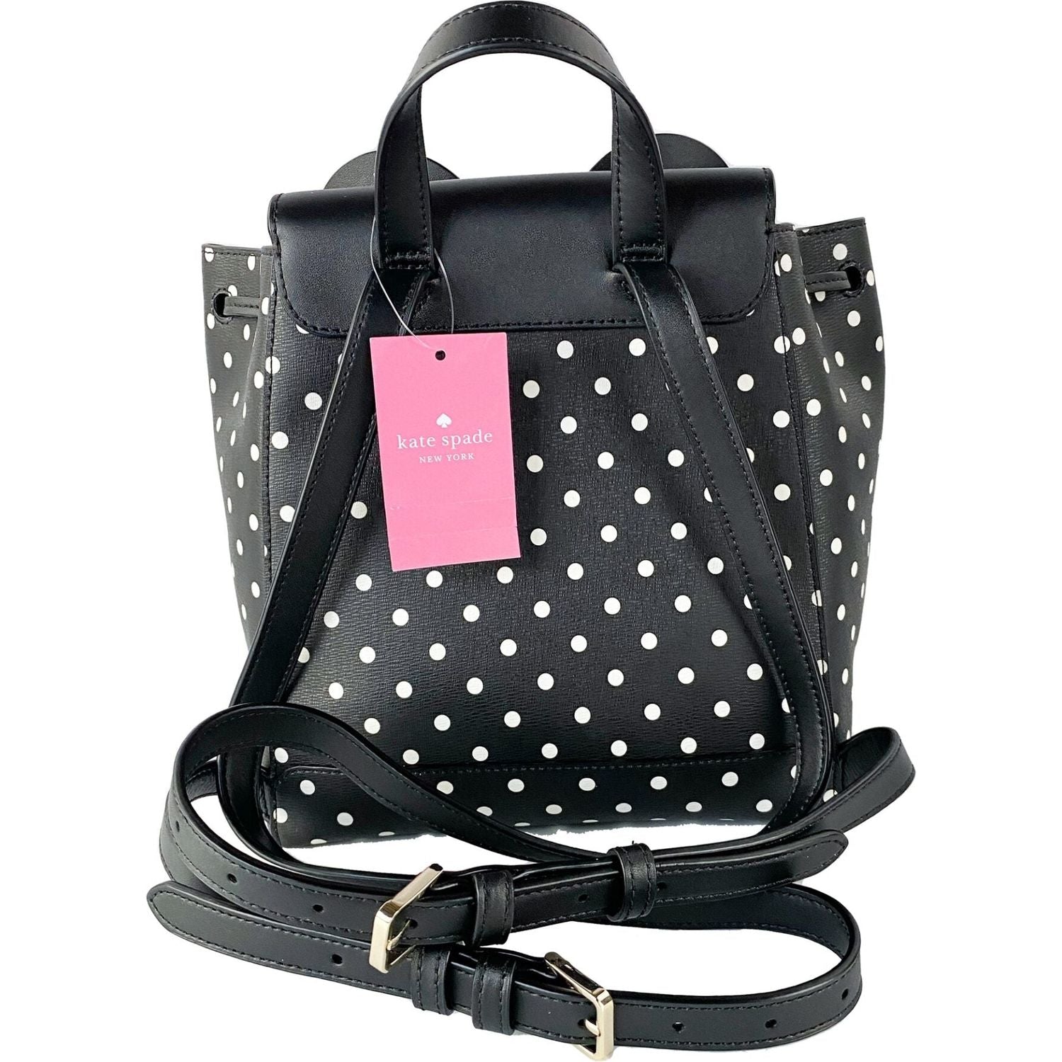 Kate Spade Disney Minnie Mouse Medium Leather Backpack Bookbag Bag