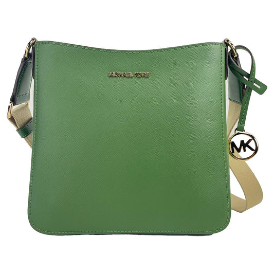 Michael Kors Jet Set Small Messenger Crossbody Bag Green Michael Kors