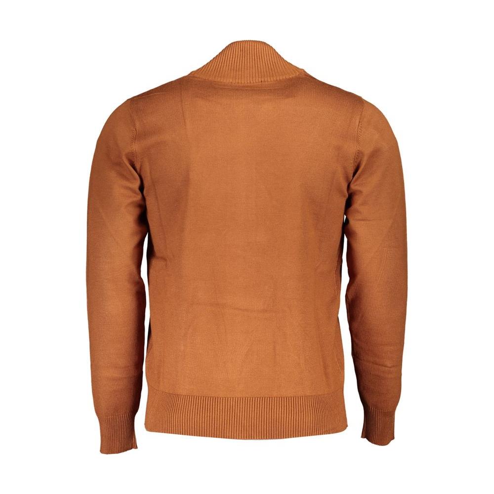 U.S. Grand Polo Brown Nylon Sweater U.S. Grand Polo