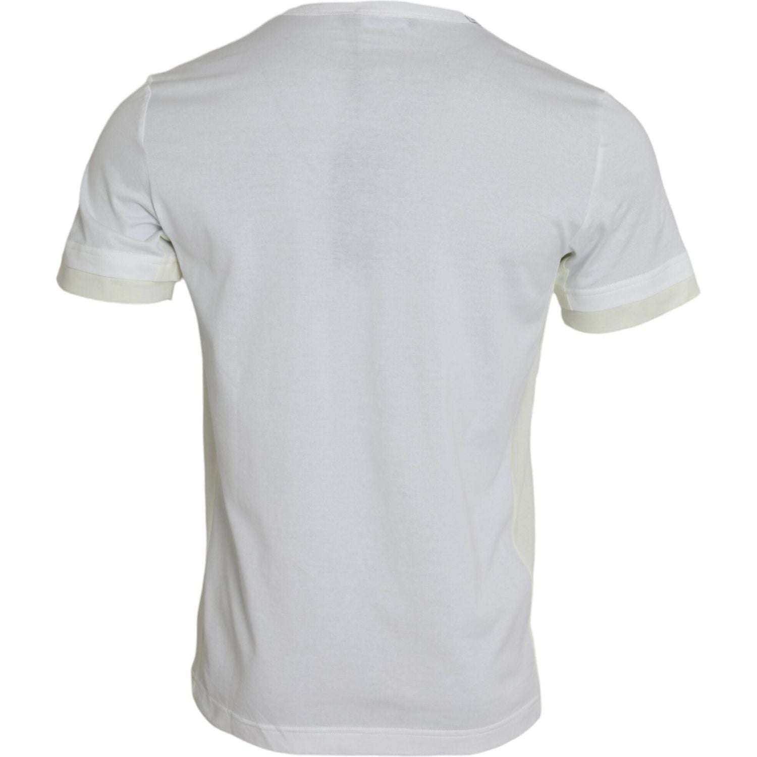 Dolce & Gabbana White Cotton Pocket Short Sleeves T-shirt