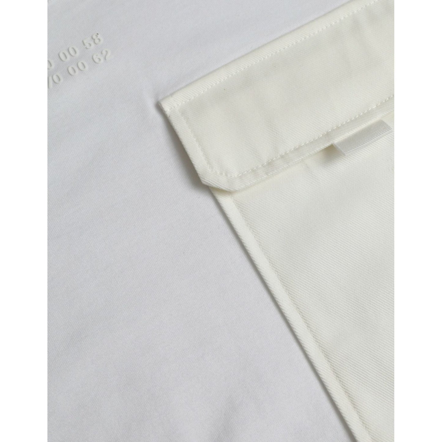 Dolce & Gabbana White Cotton Pocket Short Sleeves T-shirt Dolce & Gabbana