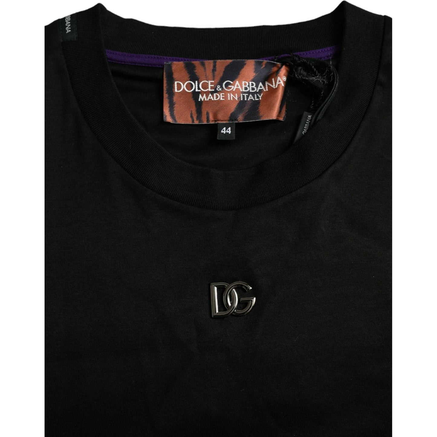 Dolce & Gabbana Multicolor Tiger Print Cotton Short Sleeves T-shirt Dolce & Gabbana