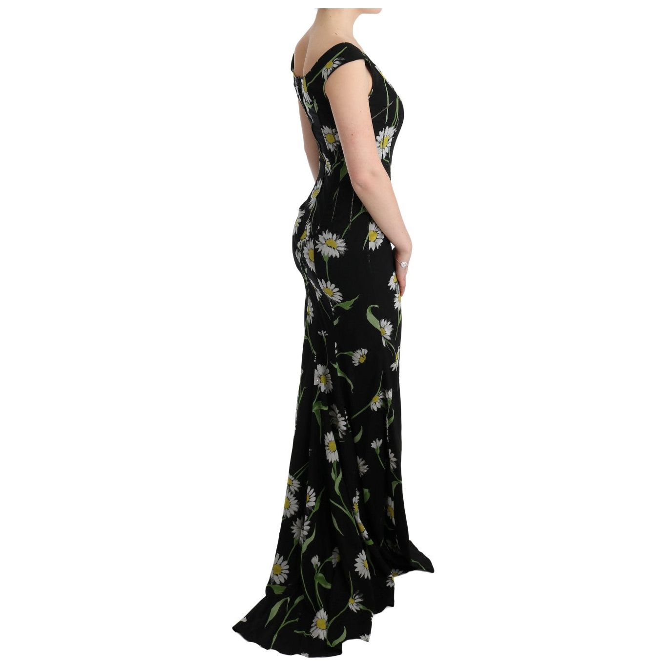 Dolce & Gabbana Sunflower Print Full Length Sheath Dress Dolce & Gabbana