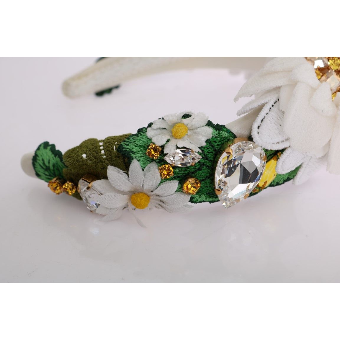 Dolce & Gabbana Sunflower Crystal Embellished Headband Dolce & Gabbana