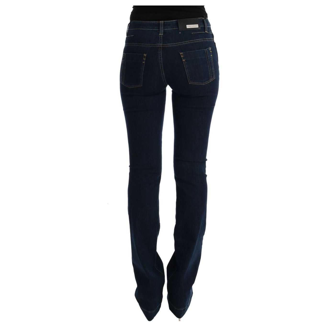 Costume National Chic Flared Cotton Jeans in Blue Jeans & Pants Costume National