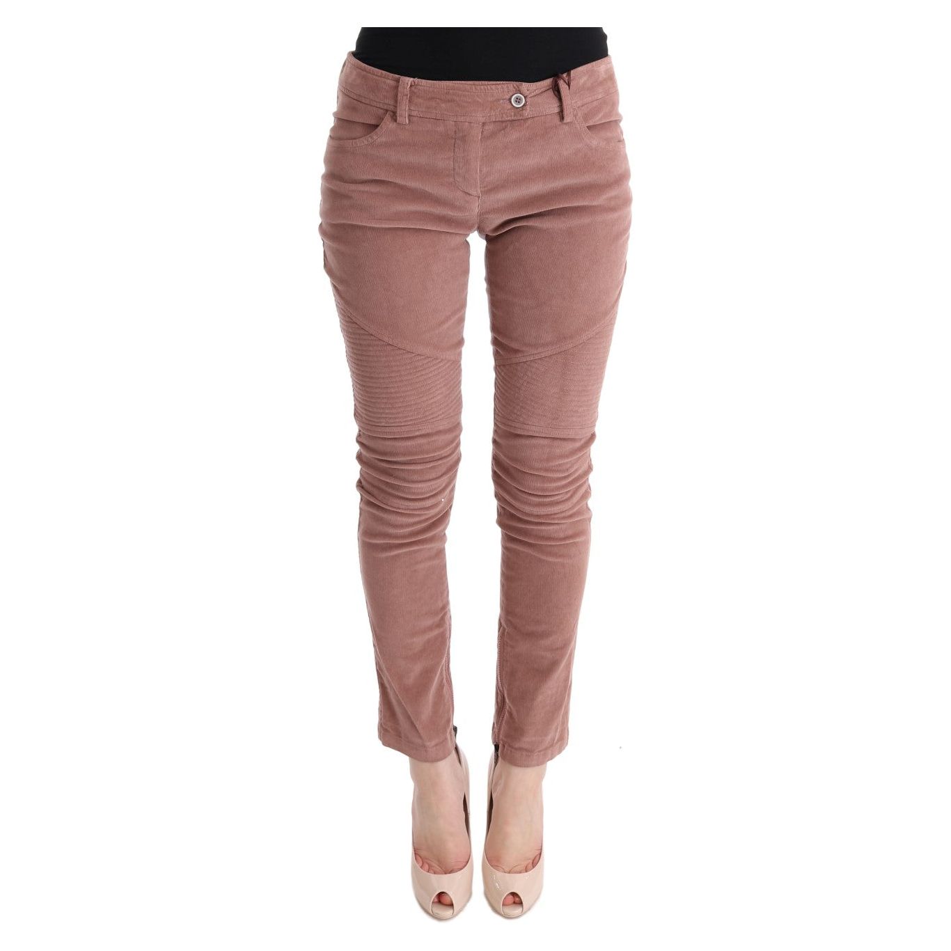 Ermanno Scervino Chic Brown Capri Cropped Pants for Elegant Evenings Ermanno Scervino