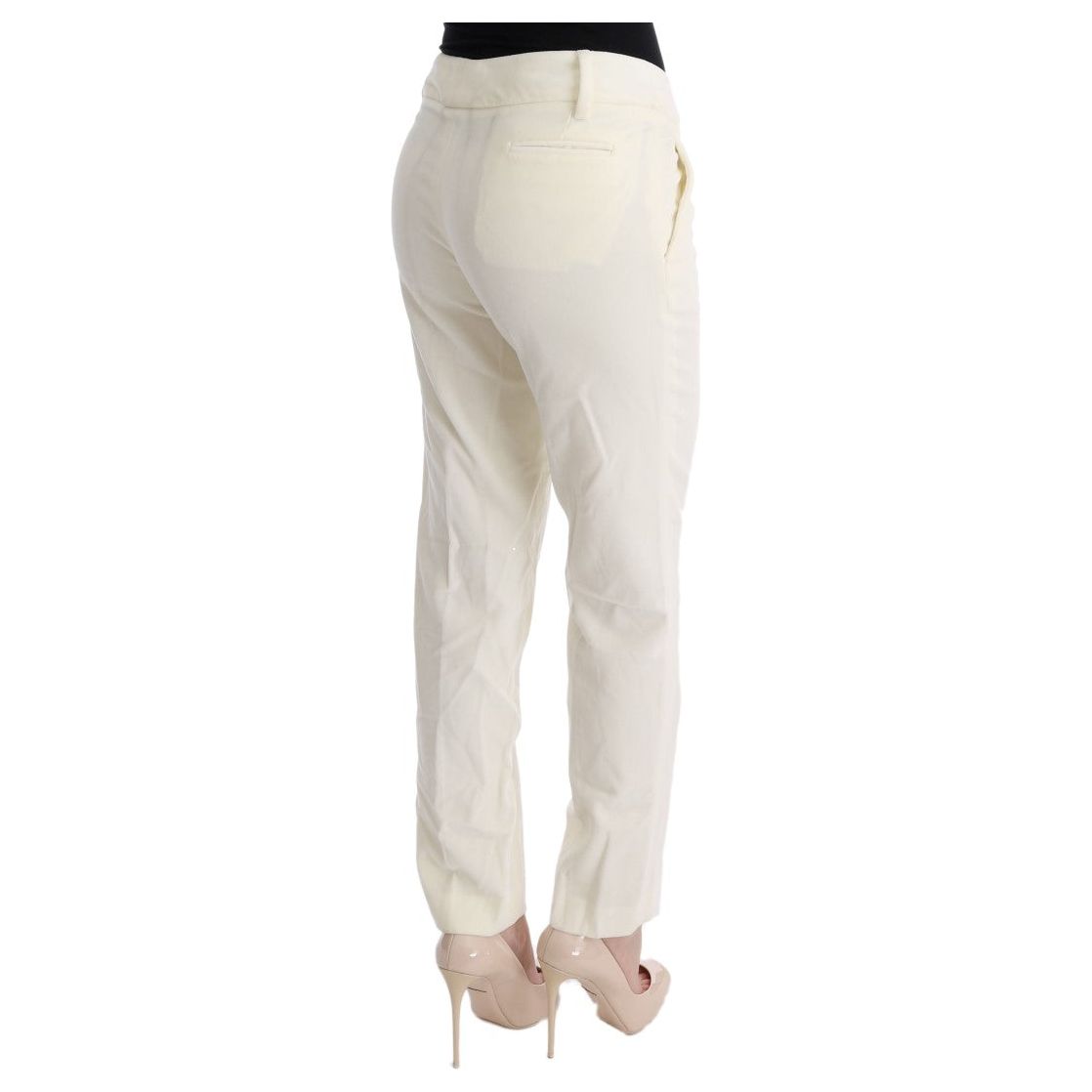 Ermanno Scervino Chic White Regular Fit Pants Ermanno Scervino