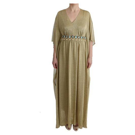 Dolce & Gabbana Elegant Gold Shift Gown Dress Dolce & Gabbana