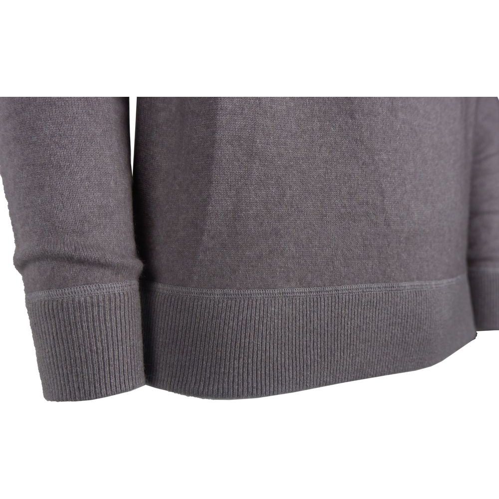 Emilio Romanelli Gray Cashmere Men's Sweater Emilio Romanelli