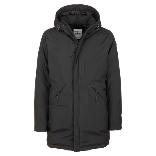 Fred Mello Sleek Men's Tech Fabric Jacket with Hood Fred Mello