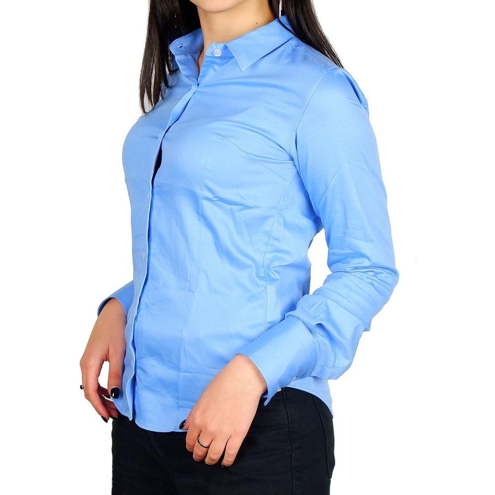 Made in Italy Elegant Satin Cotton Milano Shirt Made in Italy